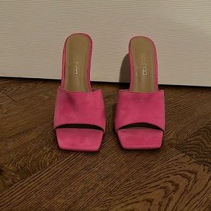 Boohoo hot pink heels. Never been worn